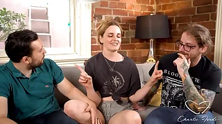 Charlie Forde Got Dicked Concerning 3some! Lucky David & Alex Cum Exceeding Her!